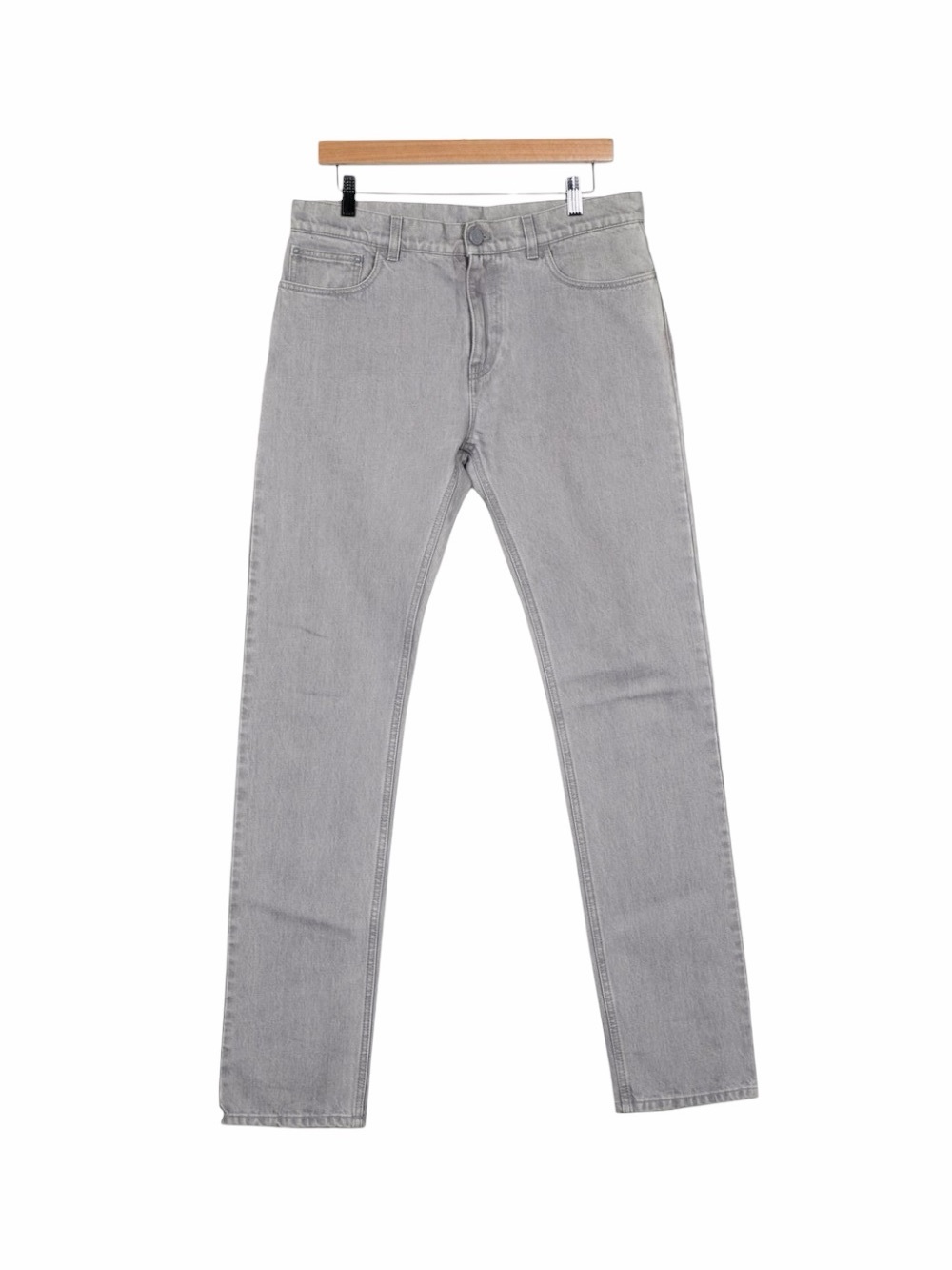Louis Vuitton 2019 Virgil Abloh Skinny Jeans Gray Denim 5 Pocket Size 29